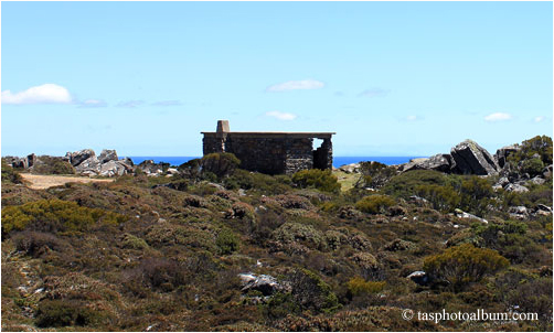 Hut at the base of Mt Barrow in North East Tasmania